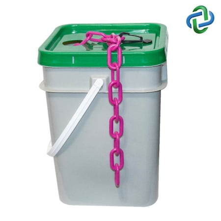 Magenta Plastic Chain Pail 1