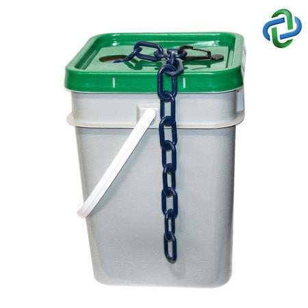 Cobalt Blue Plastic Chain Pail 1