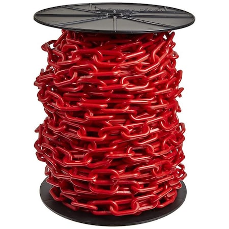 Red Plastic Chain 1#4, 25 mmx250 ft MPN:10105