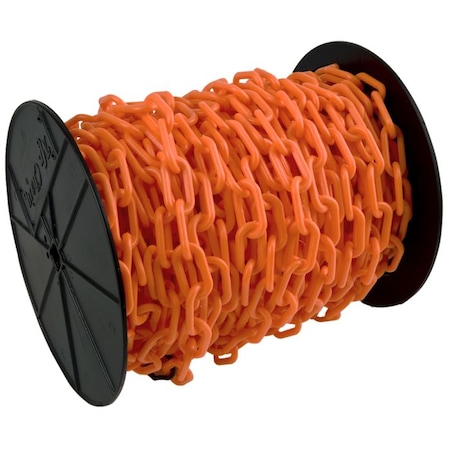 Heavy Duty, Safety Orange Plastic Chain MPN:51112