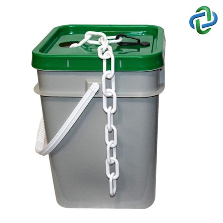 White Plastic Chain Pail 3
