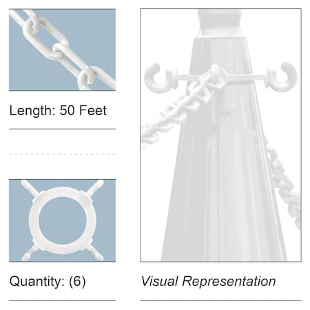 White Cone Chain Connector Kit MPN:97401-KIT