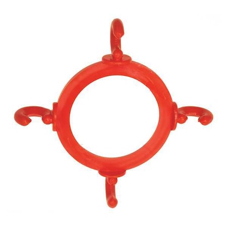 Cone Chain Connector for Plastic Chain Barrier, Orange, 6 39/50 in Length, Gloss MPN:97413-6