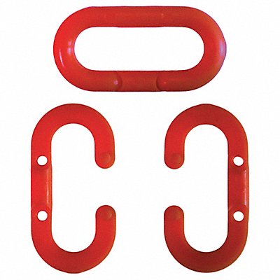 Chain Link Red 1-1/2 Size Plastic PK10 MPN:30705-10