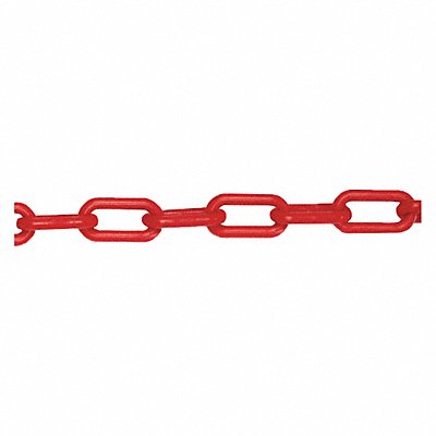 J1048 Plastic Chain 2 in x 500 ft L Red MPN:50005-500