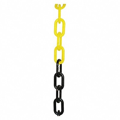 K6949 Plastic Chain 2 In x 100 ft Black/Yellow MPN:50029-100