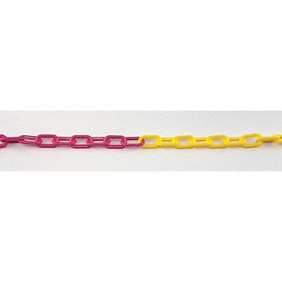 K6949 Plastic Chain 2In x 100ft Magenta/Yellow MPN:50030-100