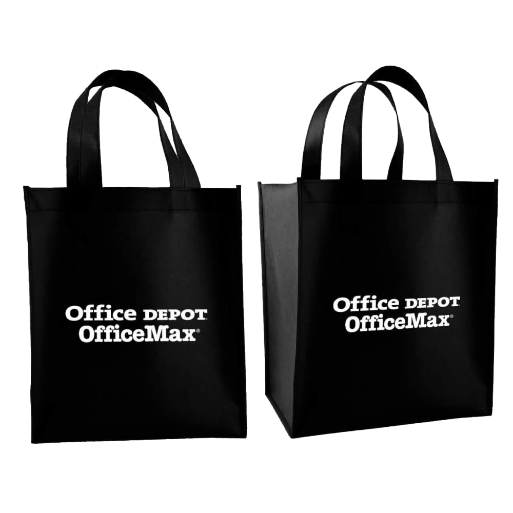 Reusable Non-Woven Shopping Bag, 12inH x 13-3/4inW x 9inD, Black (Min Order Qty 57) MPN:60125