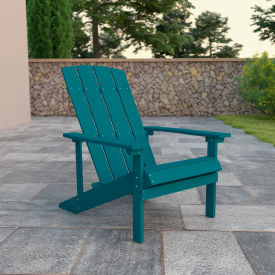 Flash Furniture Charlestown All-Weather Adirondack Chair - Sea Foam Faux Wood C14501-SFM-GGJJ-