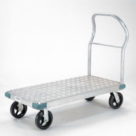 GoVets™ Aluminum Diamond Deck Platform Truck 60x30 2400 Lb. Cap. 8