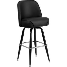Flash Furniture Swivel Barstool - Vinyl - Black F-125-GGXU-