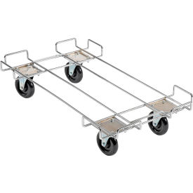 GoVets™ Wire Rack Accessory 36 x 20 Dolly Base - 5 Poly Swivel Casters for 36