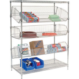 Adjustable Wire Bin Rack - 36