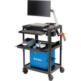 GoVets™ Mobile Powered Laptop Cart with 1280Wh Battery 997BK436