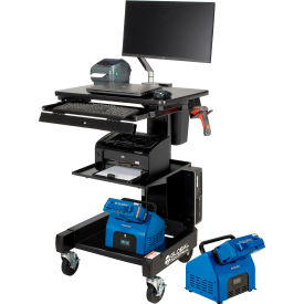 GoVets™ Orbit Mobile Powered Cart with 2 Swappable LiFePO4 Batteries 998BK2S436