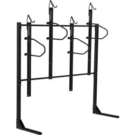 GoVets™ Indoor Vertical Bike Rack Lockable 4 Bike Capacity Black 513670