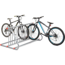 GoVets™ Double-Sided Grid Bike Rack 10-Bike Capacity Powder Coated Steel 772652