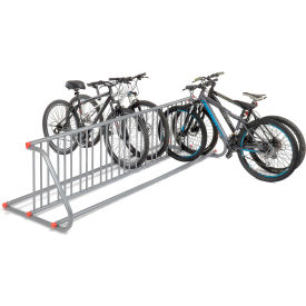 GoVets™ Double-Sided Grid Bike Rack 18-Bike Capacity Powder Coated Steel 773652