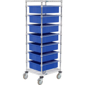 GoVets™ Chrome Wire Cart With (7) 6