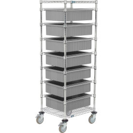 GoVets™ Chrome Wire Cart With (7) 6