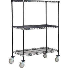 Nexel® 3 Shelf Truck Black Epoxy 42