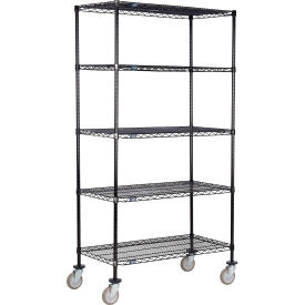 Nexel® 5 Shelf Truck Black Epoxy 54