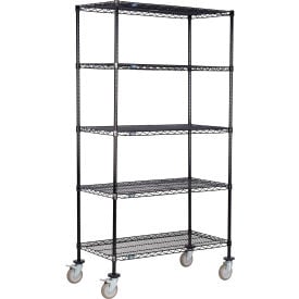 Nexel® 5 Shelf Truck Black Epoxy 36