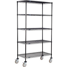 Nexel® 5 Shelf Truck Black Epoxy 42
