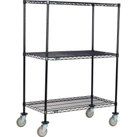 Nexel® 3 Shelf Truck Black Epoxy 42