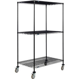Nexel® 3 Shelf Truck Black Epoxy 48