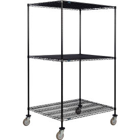 Nexel® 3 Shelf Truck Black Epoxy 48