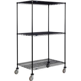 Nexel® 3 Shelf Truck Black Epoxy 60