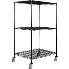 Nexel® 3 Shelf Truck Black Epoxy 36