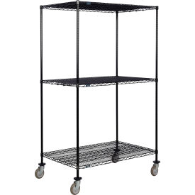 Nexel® 3 Shelf Truck Black Epoxy 72