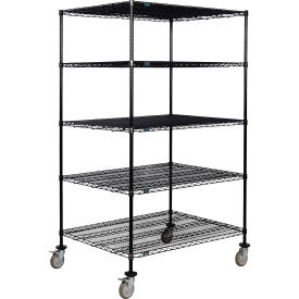 Nexel® 5 Shelf Truck Black Epoxy 48