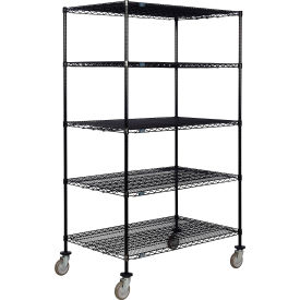 Nexel® 5 Shelf Truck Black Epoxy 60