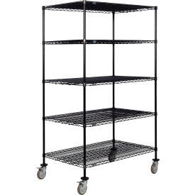 Nexel® 5 Shelf Truck Black Epoxy 72