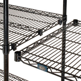 Nexel® 5 Shelf Black Epoxy Wire Shelving Unit Add On 54
