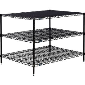 Nexel® 3 Shelf Black Epoxy Wire Shelving Unit Starter 48