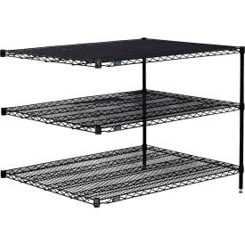 Nexel® 3 Shelf Black Epoxy Wire Shelving Unit Add On 60