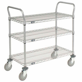 Nexel® Utility Cart 3 Shelf Nexelate® 36