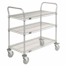 Nexel® Utility Cart 3 Shelf Nexelate® 36