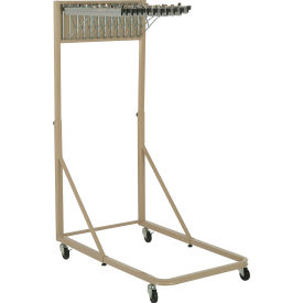 Interion™ Blueprint Pivot Mobile Rack with 12 Hangers & 12