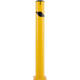 GoVets™ Steel Safety Bollard W/Chain Slots & Removable Cap 5.5