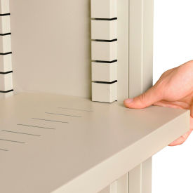 Interion® Extra Shelf For Steel Bookcase Putty 443PY277