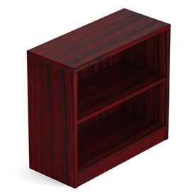 Offices To Go™ 1 Shelf Bookcase in Mahogany - Executive Modular Furniture 0BC-AMLSL3