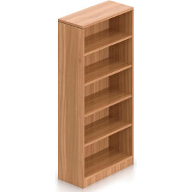 Offices To Go™ 4 Shelf Bookcase in Walnut - Executive Modular Furniture 1BC-AWLSL7