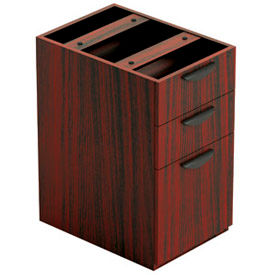 Offices To Go™ 3 Drawer Pedestal in Mahogany - Executive Modular Furniture 2BBF-AMLSL2