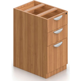 Offices To Go™ 3 Drawer Pedestal in Walnut - Executive Modular Furniture 2BBF-AWLSL2
