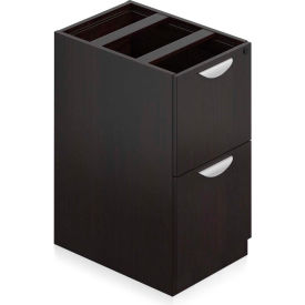 Offices To Go™ 2 Drawer Pedestal in Espresso - Executive Modular Furniture 2FF-AELSL2